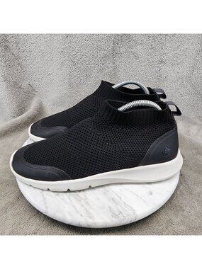 Spenco Shoes Womens Size 9.5 Black Yoga Stretch Slip On Stretch Sneakers *Read*